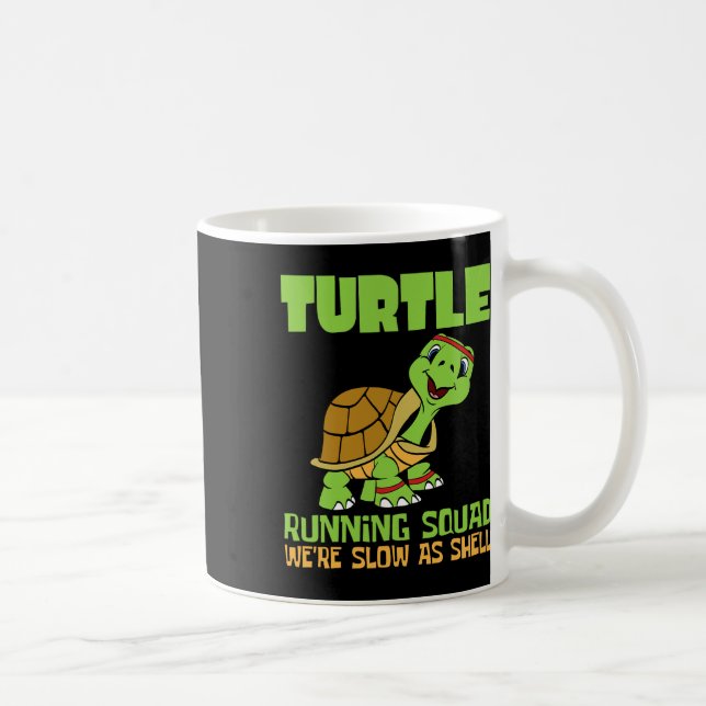 Mug Équipe de course de tortues Nous sommes lents comm (Droite)