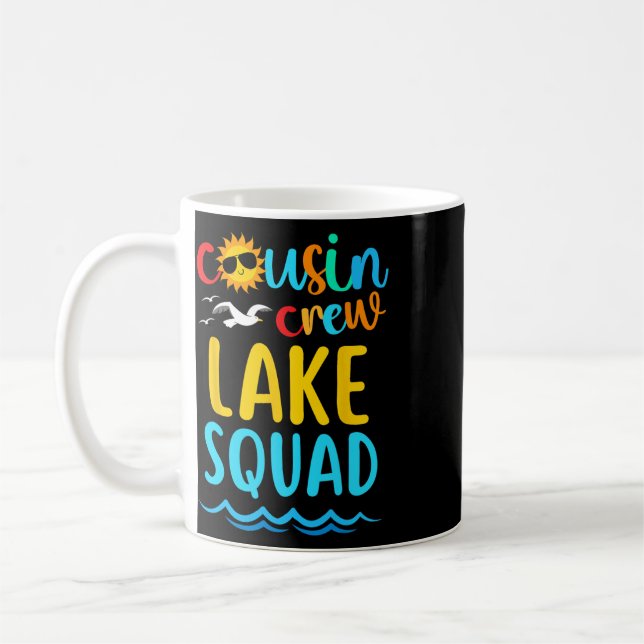 Mug Équipe de cousins Lake Squad Vacances d'été 2025 F (Gauche)