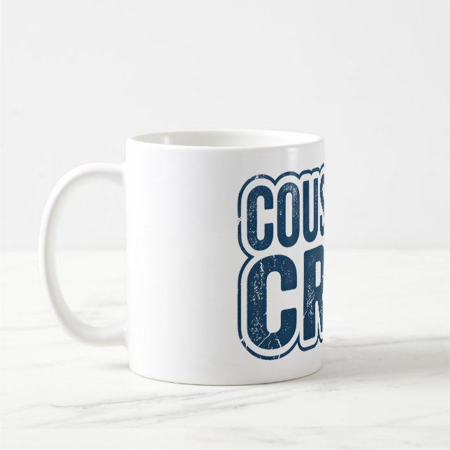 Mug Équipe de cousins rétro Cadeaux de réunion de fami (Gauche)