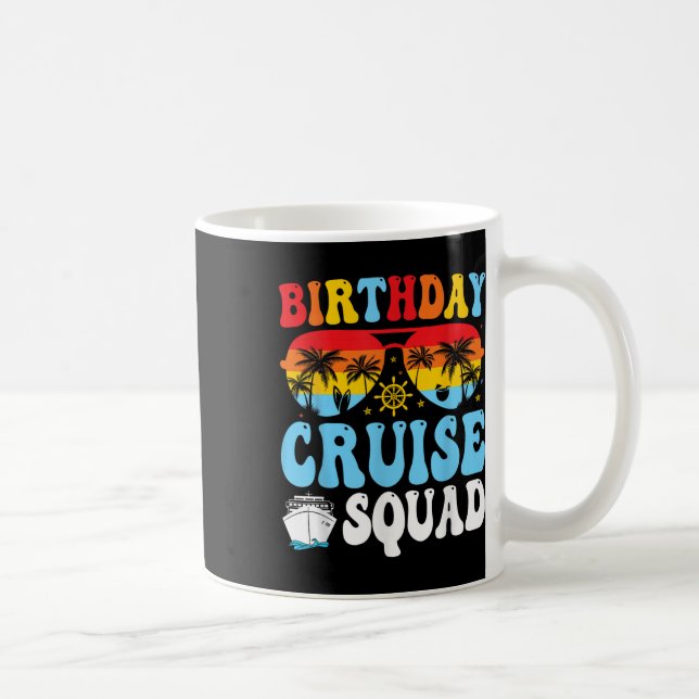 Mug Équipe de croisière d'anniversaire 2025 Bateau Fêt (Droite)