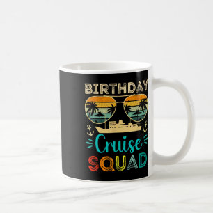 Mug Équipe de croisière d'anniversaire Vacances d'anni