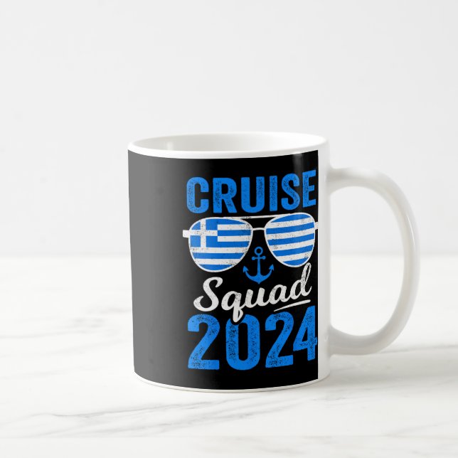 Mug Équipe de croisière en Grèce 2025 Groupe familial  (Droite)