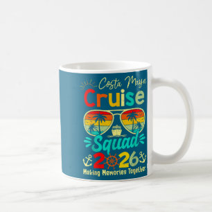 Mug Équipe de croisière vintage Costa-maya 2026 Navire
