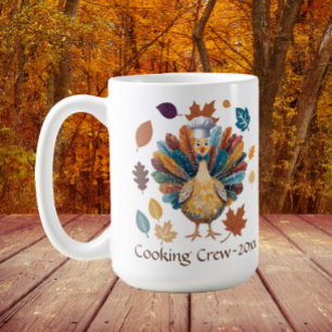 Mug Équipe de cuisine Pèlerin Dinde Thanksgiving