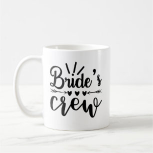 Mug Équipe de demoiselle d'honneur calligraphiée pour