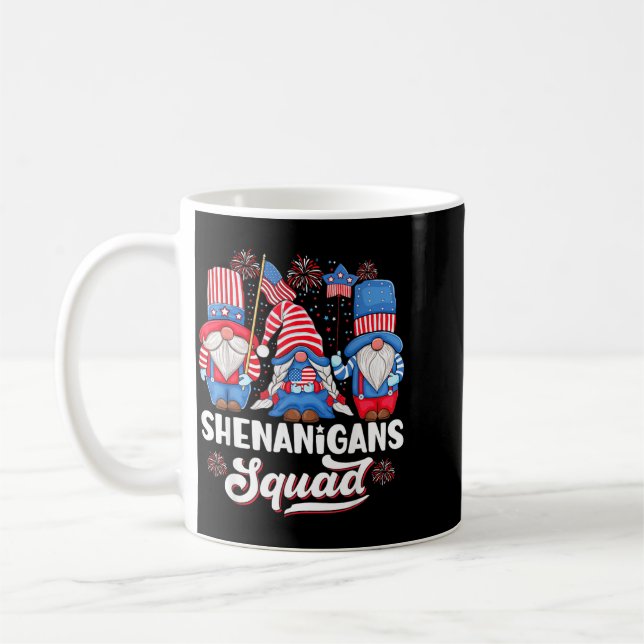 Mug Équipe de farces de nains patriotes États-Unis (Gauche)