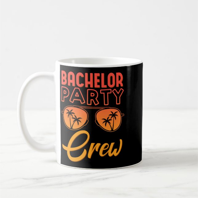 Mug Équipe de fête de bachelor hommes Groupe d'amis po (Gauche)