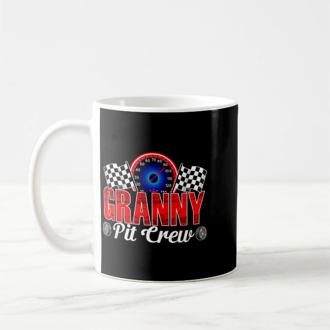 Mug Équipe de fosse de grand-mère course familiale voi (Gauche)