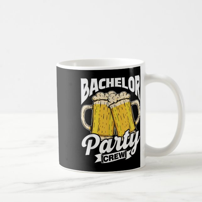 Mug Équipe de garçon de bachelor Team Marié Mariée Bac (Droite)