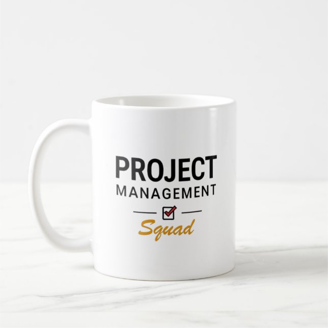 Mug Équipe de gestion de projet – Bureau audacieux  (Gauche)