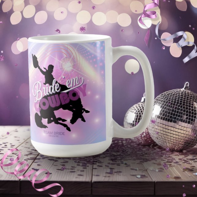 Mug Équipe de la mariée Cowboy Bachelorette v2 ID928 (Créateur téléchargé)