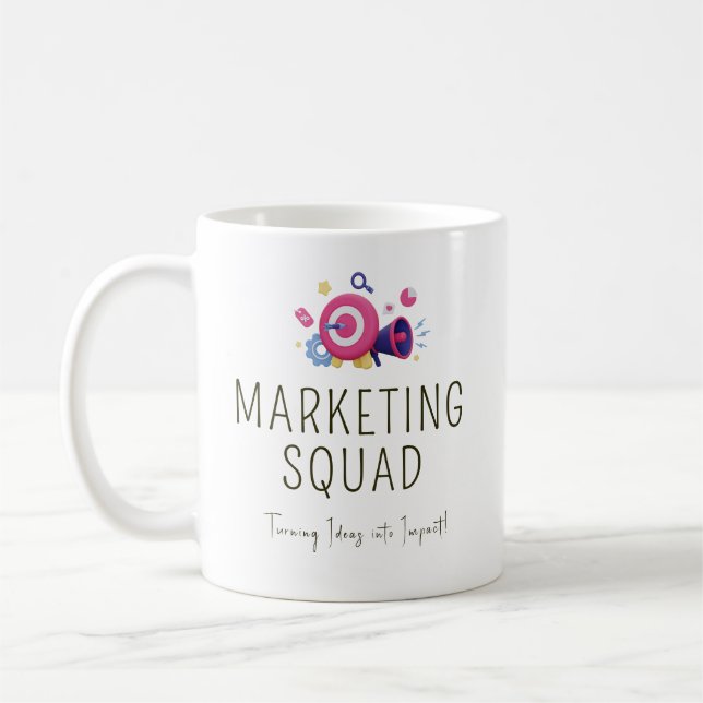 Mug Équipe de marketing - Équipe personnalisée (Gauche)