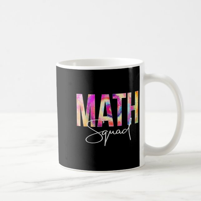 Mug Équipe de maths Tie Dye Retour à l'école Femmes Ap (Droite)