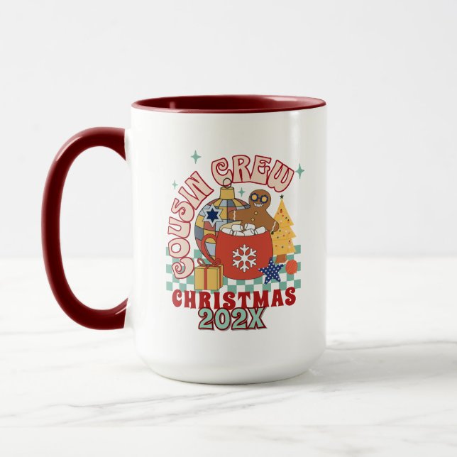 Mug Équipe de Noël de cousins ​​rétro appariés pour en (Gauche)