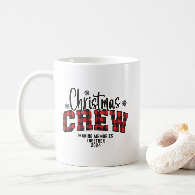 Mug Équipe de Noël familiale T-shirt 2024 (Avec donut)