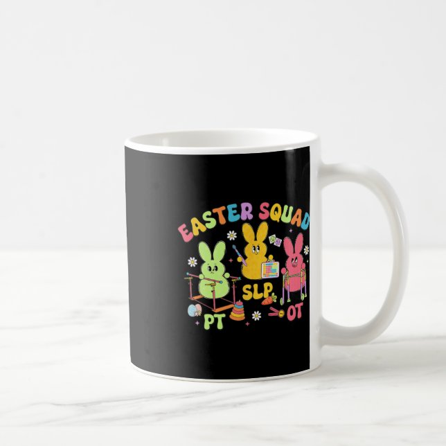 Mug Équipe de Pâques de thérapie Slp Ot Équipe de lapi (Droite)