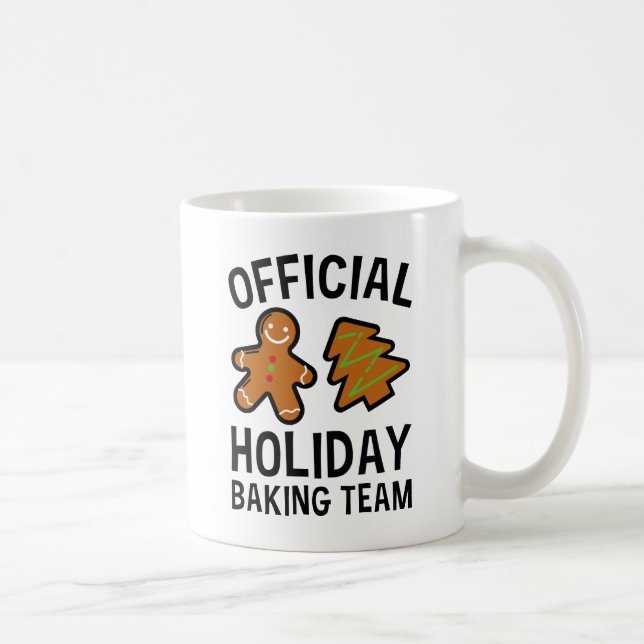 Mug Équipe de pâtisserie de vacances (Droite)