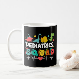 Mug Équipe de pédiatrie Infirmière dinosaure Équipe mé