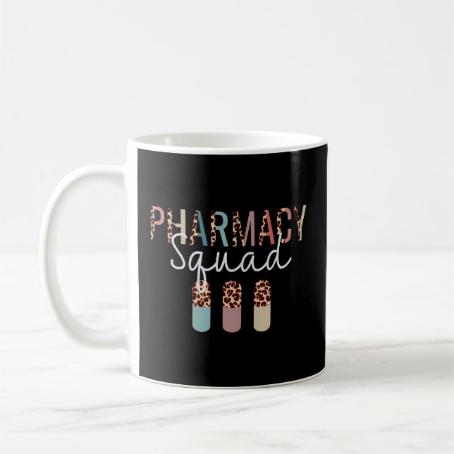 Mug Équipe De Pharmacie Avec Empreinte de léopard Pour (Gauche)