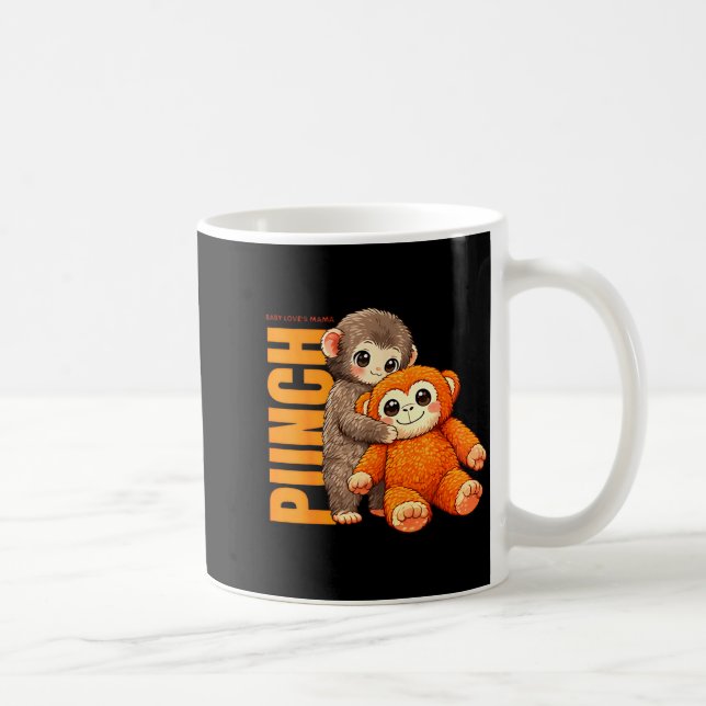 Mug Équipe de poing - bébé singe poing  (Droite)