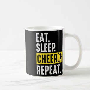 Mug Équipe de pom-pom girls Manger Dormir Cheer Répéte