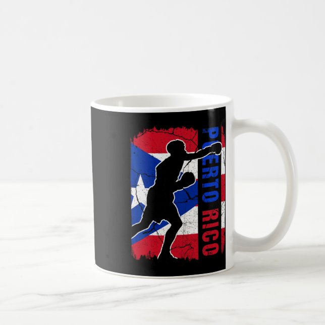 Mug Équipe de Porto Rico Boxe à drapeau Porto Rico G (Droite)