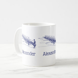 Mug Équipe de rameurs de l'équipe d'aviron Blue Rowing
