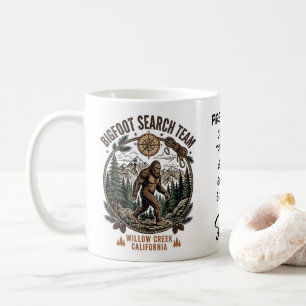 Mug Équipe de recherche de Bigfoot Sasquatch en randon