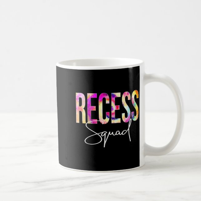 Mug Équipe de récréation tie dye retour à l'école femm (Droite)