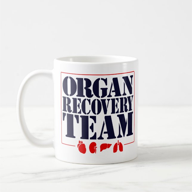 Mug Équipe de récupération des organes Transplant l'ap (Gauche)