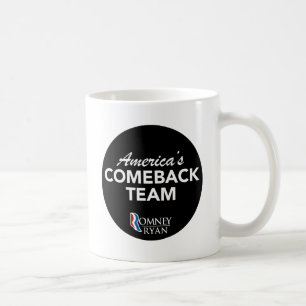 Mug Équipe de retour de Romney Ryan Amérique ronde