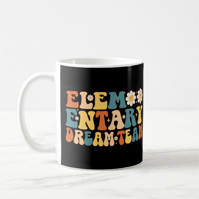Mug Équipe De Rêve Élémentaire Retour À L'École (Gauche)