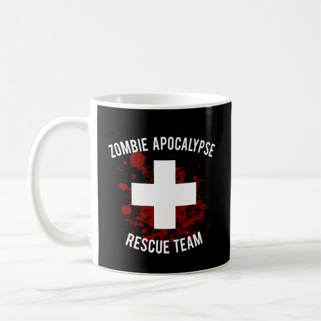 Mug Équipe de Secourt de Zombie Apocalypse (Gauche)