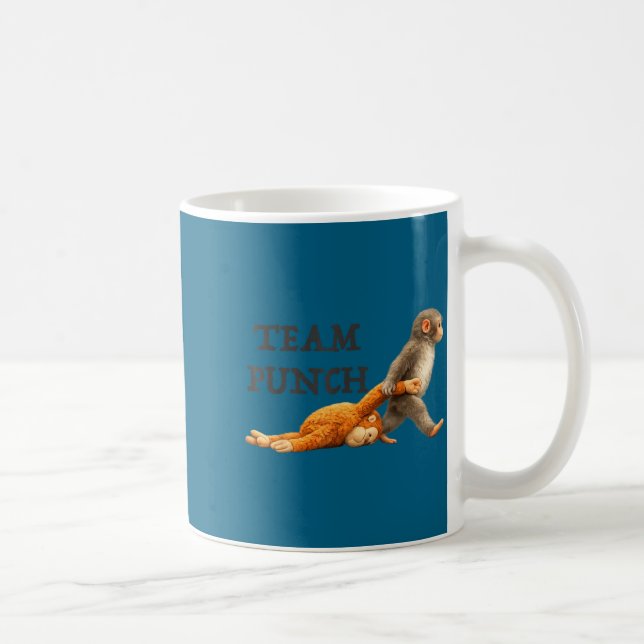 Mug Équipe de singe bébé frappe mème de singe drôle Si (Droite)
