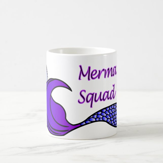Mug Équipe de sirène avec queue de sirène violette sur (Centre)
