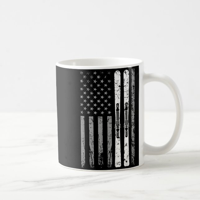 Mug Équipe de ski alpin 4 juillet drapeau américain de (Droite)