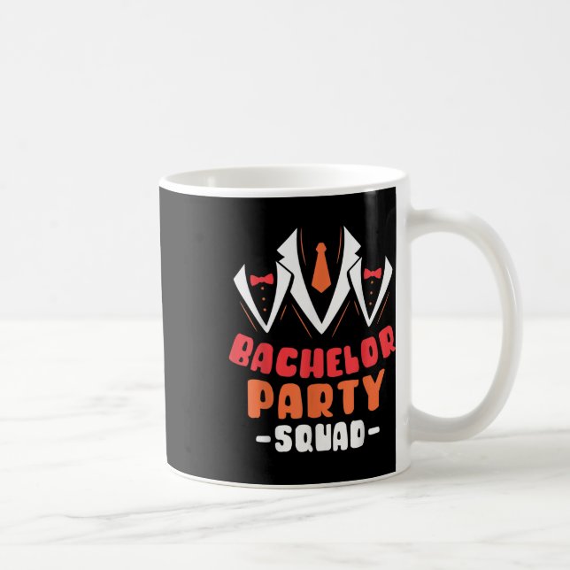 Mug Équipe de soirée de garçon d'honneur Marié Épouse  (Droite)