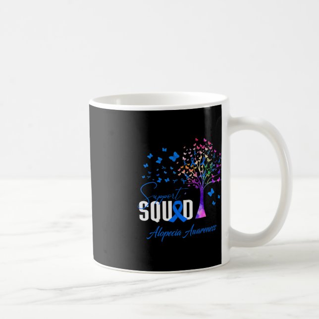 Mug Équipe De Soutien À La Sensibilisation À L'Alopéci (Droite)
