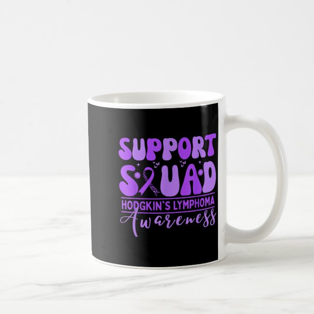 Mug Équipe de soutien groovy lymphome de Hodgkin lavan (Droite)