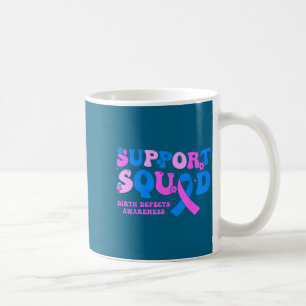 Mug Équipe de soutien Ruban Bleu Rose Graphisme