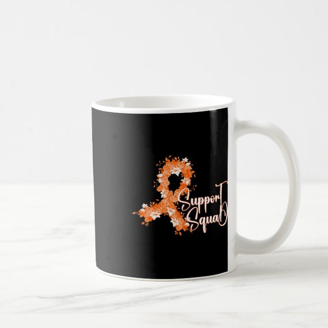 Mug Équipe de soutien Ruban orange Leucémie Cancer du  (Droite)