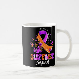 Mug Équipe de soutien Ruban orange violet Psoriasis co