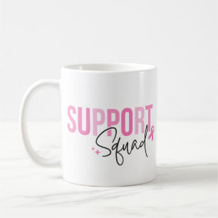 Mug Équipe de soutien Ruban rose de sensibilisation au
