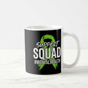 Mug Équipe de soutien Ruban vert de sensibilisation à