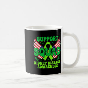 Mug Équipe de soutien Ruban Vert Maladie Rénale