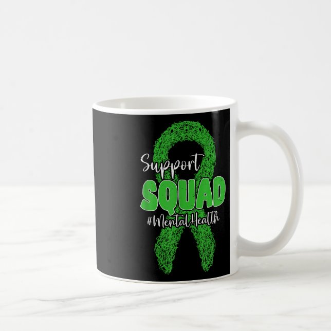 Mug Équipe de soutien Sensibilisation à la santé menta (Droite)