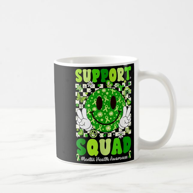 Mug Équipe de soutien Sensibilisation à la santé menta (Droite)