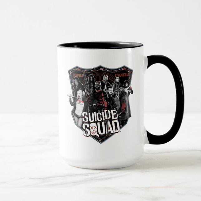 Mug Équipe de suicide | Badge de groupe photo (Droite)