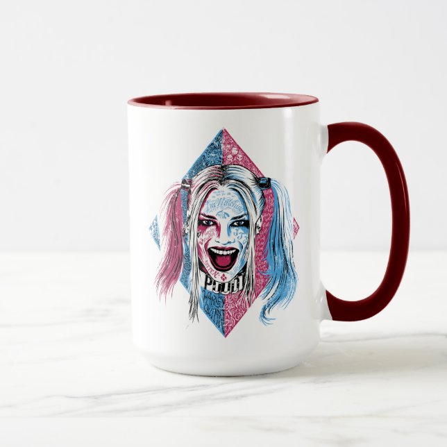 Mug Équipe de suicide | Harley Laugh (Droite)