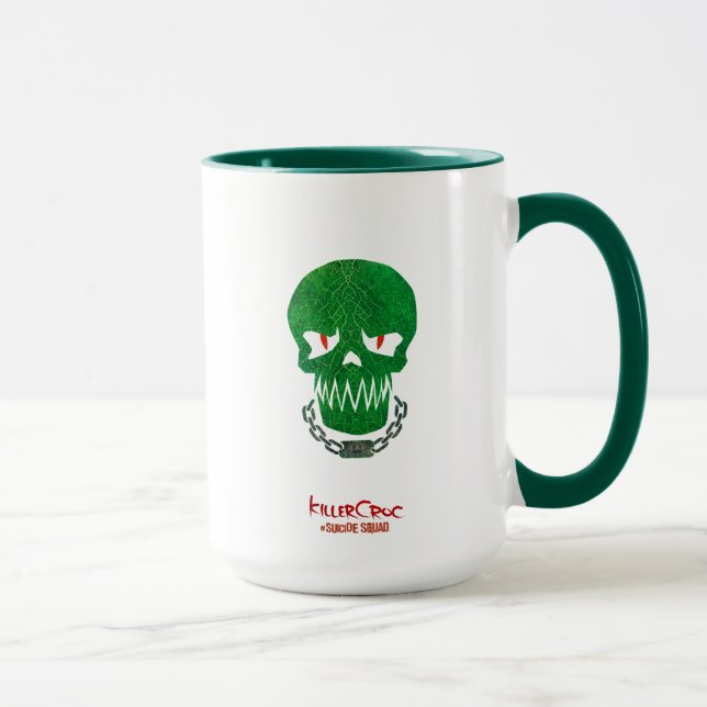 Mug Équipe de suicide | Icône Tête Croc de tueur (Droite)